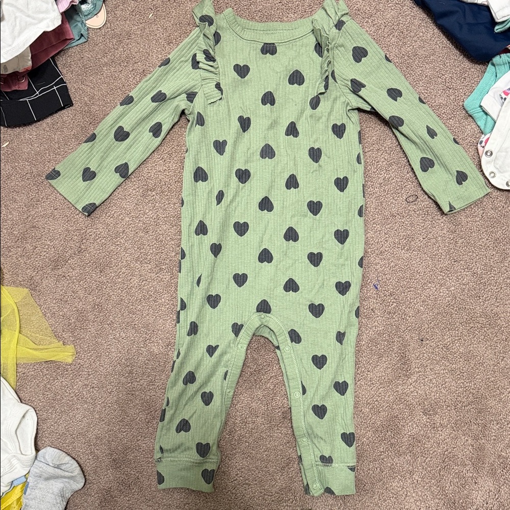 Cat & Jack Olive Baby Romper